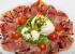 Burrata con prosciutto