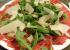 Carpaccio di vitelo con rucola e parmigiano