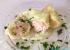 Mezzelune con salmone, asparagi e gamberi