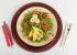 Salata rukola fresh cu rosii, avocado si oua de prepelita cu dressing mediteraneean 